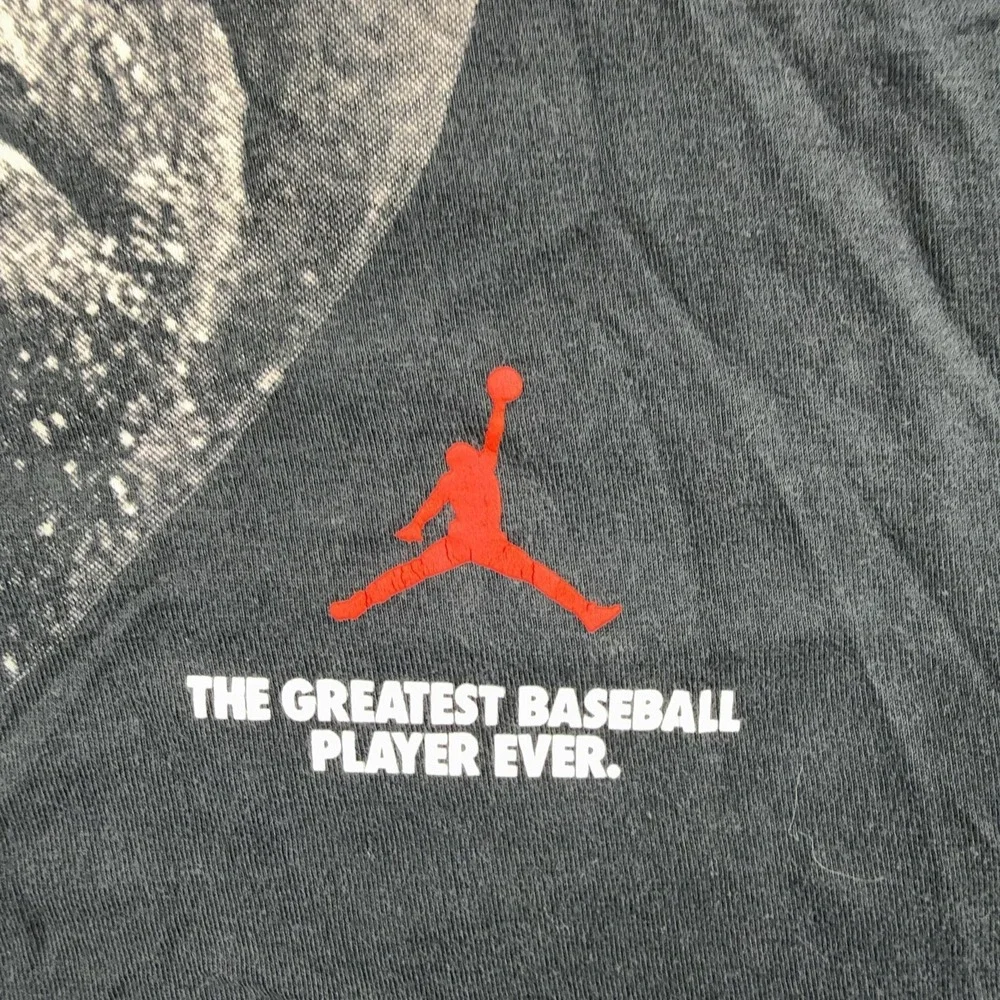 Jordan Shirt Mens Small Black Greatest Baseball No But He Tried Graphic Tee
